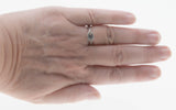 Brilliant Solitaire - Vintage Rhodium Sterling Silver Cubic Zirconia Engagement Ring (VR1131)