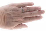 Five Stone Classic - Vintage Rhodium Plated Sterling Silver Cubic Zirconia Band Ring (VR1133)