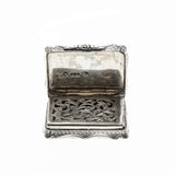 A Moment Of Bliss - Victorian English Dated 1853  Nathaniel Mills Sterling Silver Vinaigrette (VICA007)