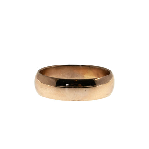 Wedding day - Vintage 18K Rose Gold Wedding band Ring (VR1135)