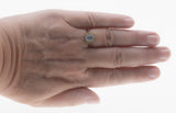Moonstruck - Vintage English 9K Gold Natural Ceylon Moonstone & Diamond Cluster Ring (VR1137)