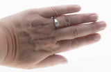 Princess Vibes - Vintage Rhodium Plated Sterling Silver Princess Cut Cubic Zirconia Ring (VR1138)