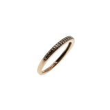 Sparkling Femininity - Vintage 10K Rose Gold Diamond Eternity Band Ring (VR894)