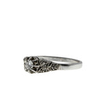 Deco Dream - Art Deco English Platinum & 18K White Gold Natural Diamond Engagement Ring (ADR299)