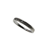 All in White - Estate 10K White Gold Channel Set Diamond Band Ring (ER320)