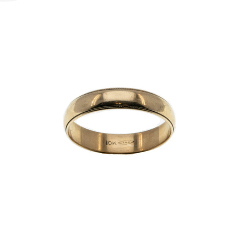 Wedding Day - Vintage 10K Gold gents Wedding Band Ring (VR897)