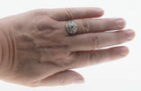 1920s Rarity - Art Deco Platinum Natural Old European Cut Diamond & Sapphire Ring (ADR301)