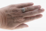 1920s Rarity - Art Deco Platinum Natural Old European Cut Diamond & Sapphire Ring (ADR301)