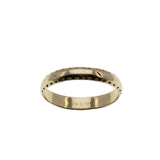 I Do - Vintage 10K Gold Engraved Gents Wedding Band Ring (VR898)