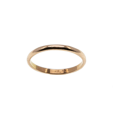 Yours Forever - Vintage 14K Rose Gold Wedding Band (VR899)