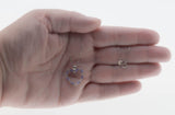 Love Heart - Vintage 14K White Gold Natural Tanzanite & Diamond Heart Pendant & Chain (VP312)