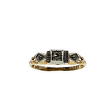 Deco Delight - Art Deco 18K/14K Gold Antique Cut Diamond Engagement Ring (ADR248)