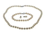 Effy - Estate Sterling Silver Genuine Cultured Freshwater Pearl Necklace, Bracelet & Earring Set In The Original Box (EN056)4
