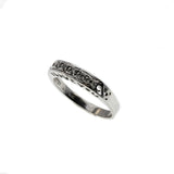 I Love You - Estate 10K White Gold Diamond Ring (ER322)