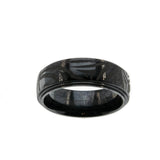 Triton Titanium - Estate Alternive Metal Black & Charcoal Gents Wedding Band Ring (ER327)