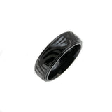 Triton Titanium - Estate Alternive Metal Black & Charcoal Gents Wedding Band Ring (ER327)