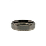 Ring With An Edge - Estate Triton Titanium Gents Wedding Band Ring (ER329)