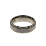 Ring With An Edge - Estate Triton Titanium Gents Wedding Band Ring (ER329)