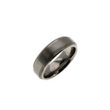 Ring With An Edge - Estate Triton Titanium Gents Wedding Band Ring (ER329)