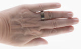 In The Groove - Estate Titanium Alternative Metal Gents Wedding Band Ring (ER330)