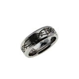 Modernistic Scrolls - Estate Dura Cobalt Alternative Metal Gents Wedding Band Ring (ER332)