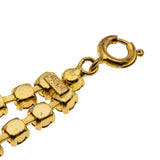 Cognac Jewel - Vintage Gold Plated Austrian Crystal Rhinestone Bracelet (VB162)
