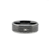 Texture & Sparkle - Estate Triton Tungsten Diamond Gents Wedding Band Ring (ER336)