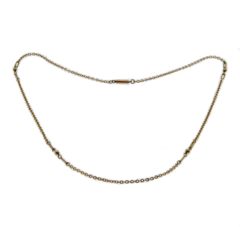 Sundays Best - Edwardian English 9K Rose Gold Fancy Link Chain (EDN025)