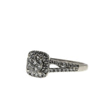 Glittering Isles - Estate 14K White Gold Natural Diamond Engagement Ring (ER453)