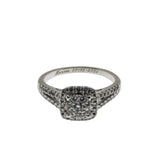 Glittering Isles - Estate 14K White Gold Natural Diamond Engagement Ring (ER453)