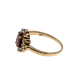 Scarlet Jewel - Vintage 18K Gold Natural Ruby & Diamond Bespoke Ring (VR1152)