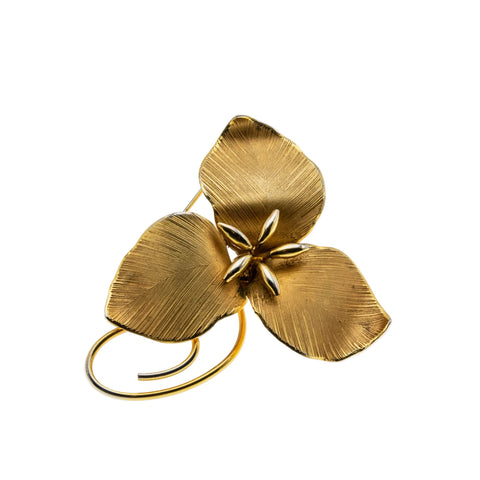 Bond - Boyd - Vintage Signed Gold Filled Flower Brooch (VBR378)
