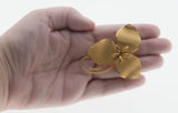 Bond - Boyd - Vintage Signed Gold Filled Flower Brooch (VBR378)