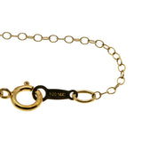 Walk In The Park - Edwardian 8K Gold Ruby Paste Engraved Pendant & 14K Gold Filled Chain (EDP039)