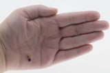 Violet Must Have - Vintage 10K Gold Natural Amethyst & diamond Pendant & Chain (VP314)