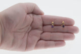 Violet Must Haves - Vintage 10K Gold Natural Amethyst & Diamond Stud Earrings (VE545)