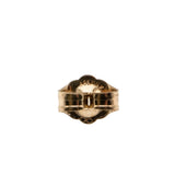 Violet Must Haves - Vintage 10K Gold Natural Amethyst & Diamond Stud Earrings (VE545)