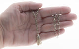 Sway - Victorian English Sterling Silver 'Albertina' Tassel Rope Necklace (VICN049)