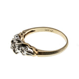 A Perfect Match - Vintage 14K Gold Diamond Wedding Ring Set (VR905)
