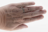 From Here To Eternity - Vintage Rhodium Plated Sterling Silver Cubic Zirconia Eternity Band Ring (VR1154)