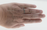 Art Carved - Vintage Rhodium, Plated Sterling Silver Cubic Zirconia Milgrain Eternity Band Ring (VR1155)