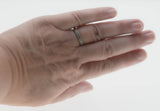 Art Carved - Vintage Rhodium, Plated Sterling Silver Cubic Zirconia Milgrain Eternity Band Ring (VR1155)