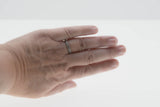 Art Carved - Vintage Rhodium, Plated Sterling Silver Cubic Zirconia Milgrain Eternity Band Ring (VR1155)