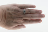 Sparkling Halo - Vintage Rhodium Plated Sterling Silver Cubic Zirconia Engagement Ring (VR1158)