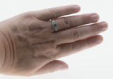 Sparkling Halo - Vintage Rhodium Plated Sterling Silver Cubic Zirconia Engagement Ring (VR1158)