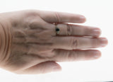 On This Day In 1941 - Vintage English 9K Gold Natural Sapphire & 'Old Mine Cut' Diamond Ring (VR1163)