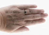 On This Day In 1941 - Vintage English 9K Gold Natural Sapphire & 'Old Mine Cut' Diamond Ring (VR1163)