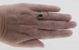 Sea Of Blue - Estate Sterling Silver Natural London Blue Topaz Filigree Ring (ER454)