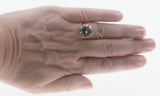 Shimmer - Vintage Gold Plated Crystal Solitaire Ring (VR910)