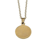 Traveller's Amulet - Vintage 14K Gold 'Saint Christopher' Pendant & 14K GF Chain (VP316)